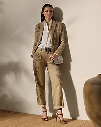 Parker Embellished Cotton Chino Jacket