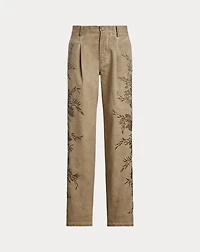 Fallon Embellished Cotton Chino Pant