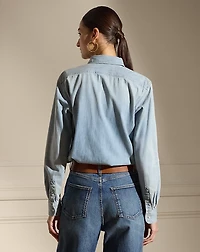 Adrien Relaxed Fit Cotton Denim Shirt