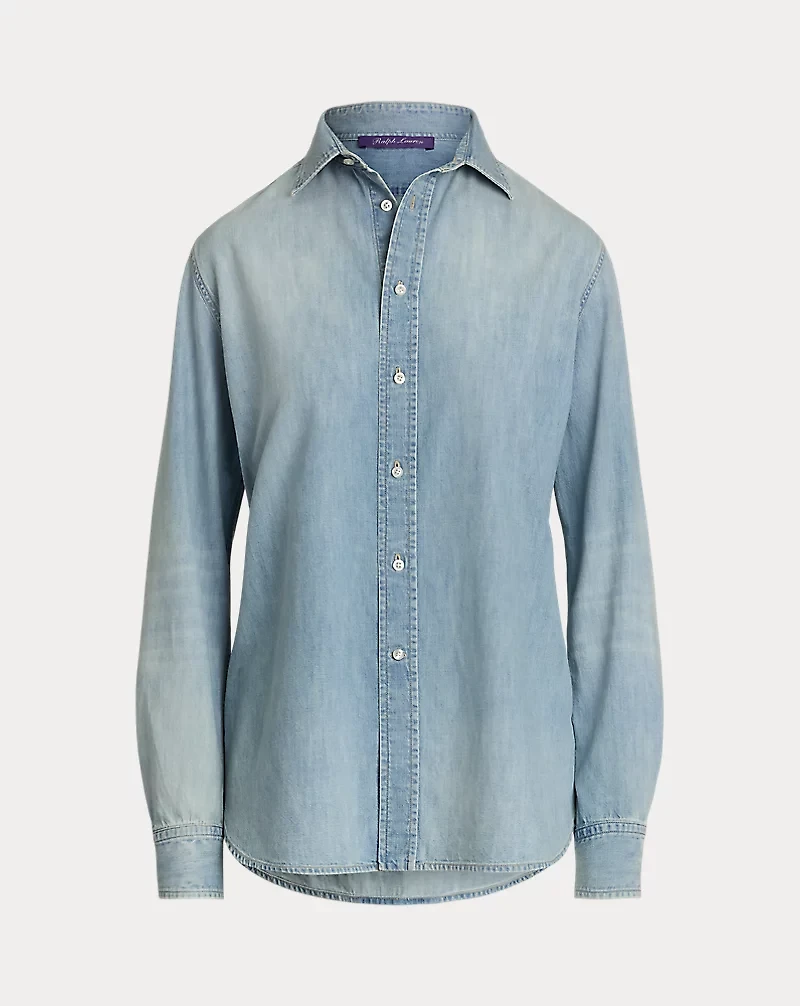 Adrien Relaxed Fit Cotton Denim Shirt