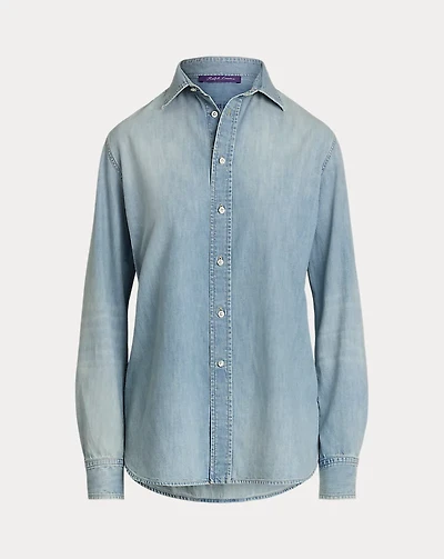 Adrien Relaxed Fit Cotton Denim Shirt