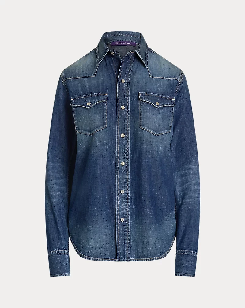 Payson Cotton Denim Western Shirt