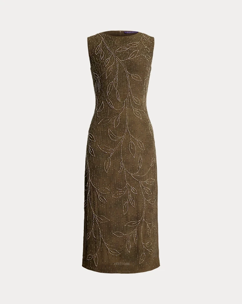 Carroll Embellished Silk Cocktail Dress