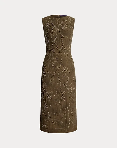 Carroll Embellished Silk Cocktail Dress