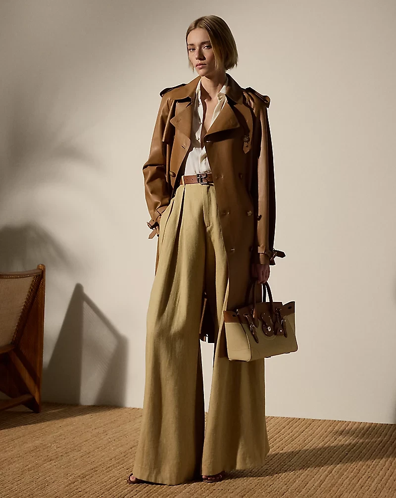 Niles Lambskin Trench Coat