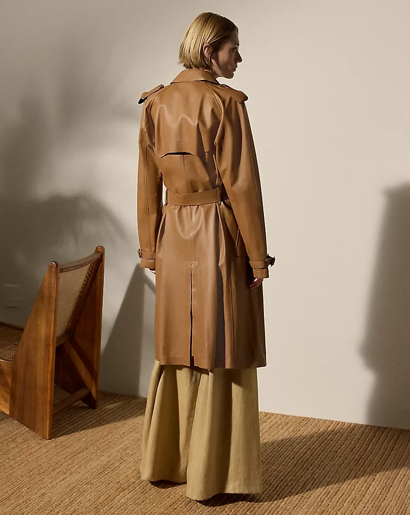 Niles Lambskin Trench Coat