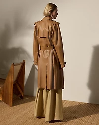 Niles Lambskin Trench Coat