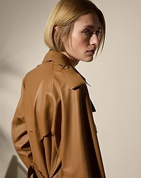 Niles Lambskin Trench Coat