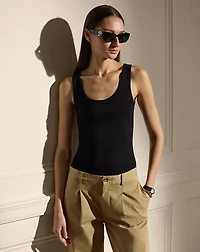Ellis Rib-Knit Cotton-Blend Tank Top