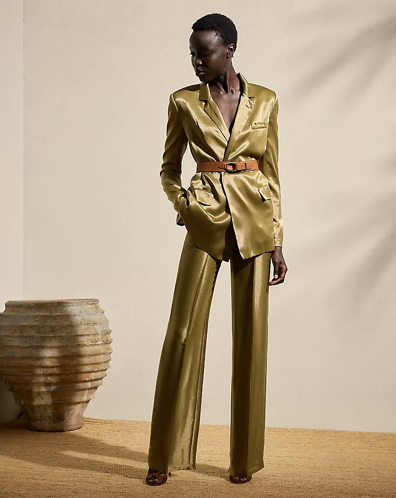 Dean Metallic Satin Pant
