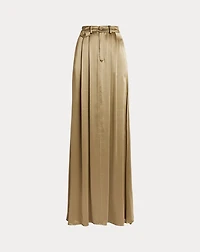 Demetrius Metallic Satin Maxiskirt