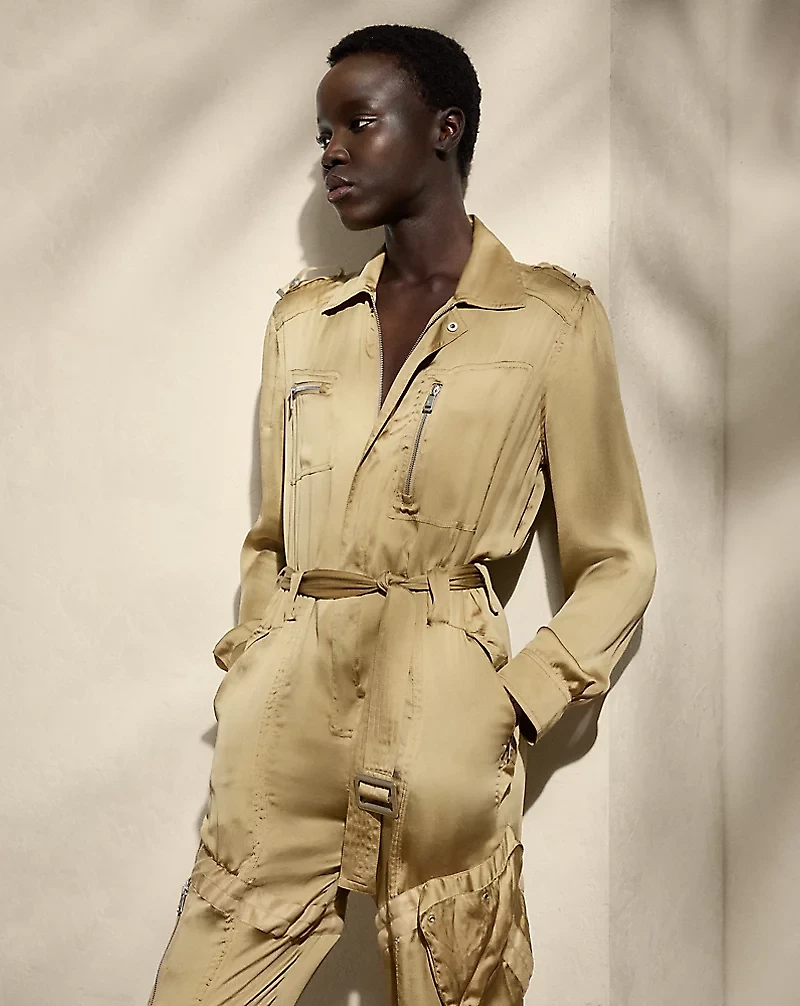 Gwyneth Silk Charmeuse Jumpsuit