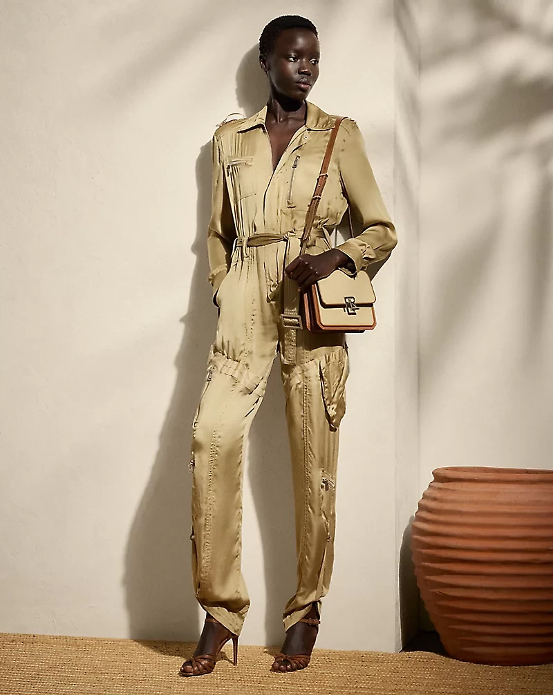 Gwyneth Silk Charmeuse Jumpsuit