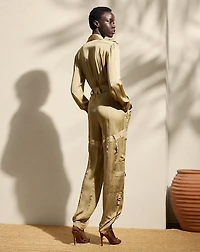 Gwyneth Silk Charmeuse Jumpsuit