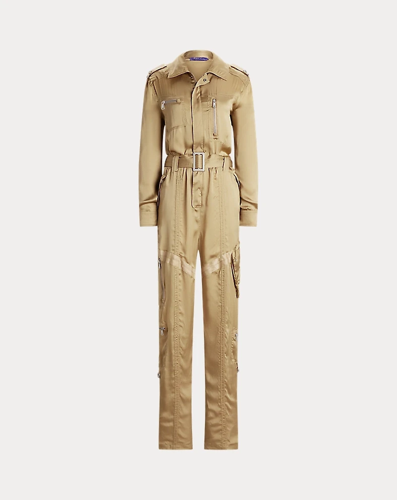 Gwyneth Silk Charmeuse Jumpsuit