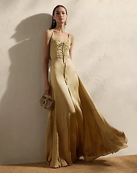 Julie Silk Charmeuse Evening Dress