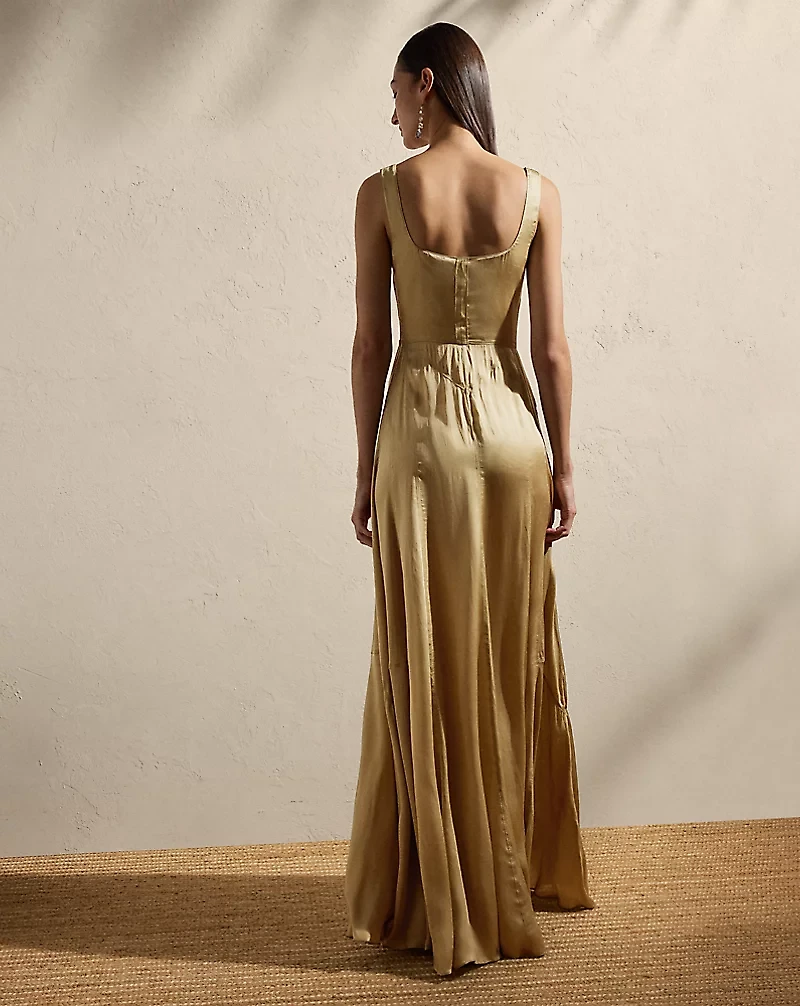 Julie Silk Charmeuse Evening Dress
