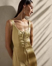 Julie Silk Charmeuse Evening Dress