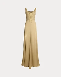 Julie Silk Charmeuse Evening Dress