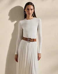 Shirred Crepe Jersey Day Dress