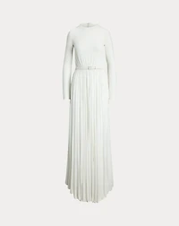 Shirred Crepe Jersey Day Dress