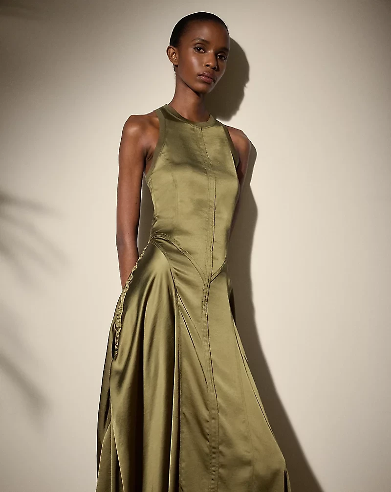 Sienna Washed Charmeuse Day Dress