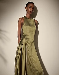 Sienna Washed Charmeuse Day Dress