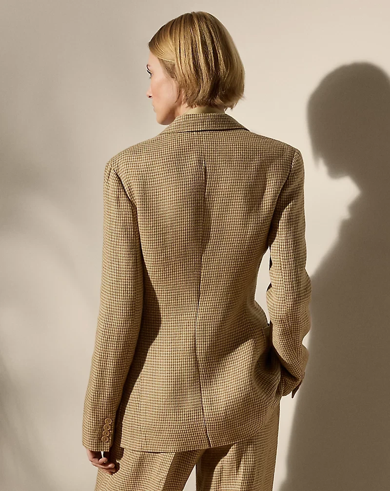 Hailey Houndstooth Tweed Jacket