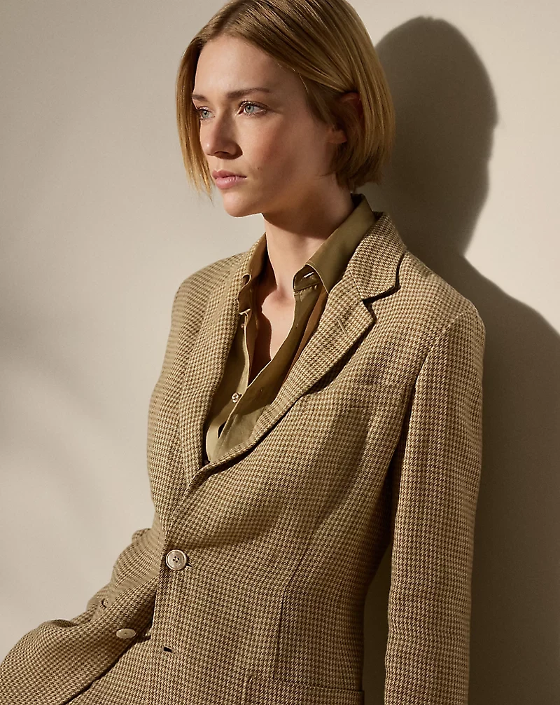 Hailey Houndstooth Tweed Jacket