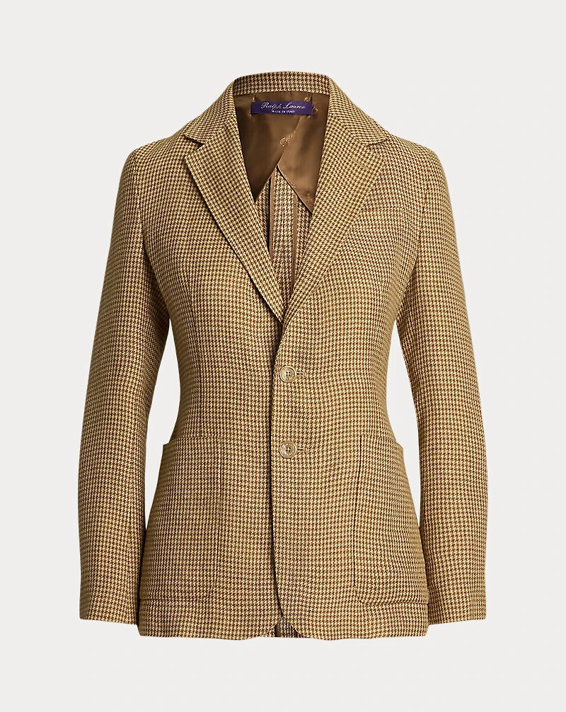 Hailey Houndstooth Tweed Jacket