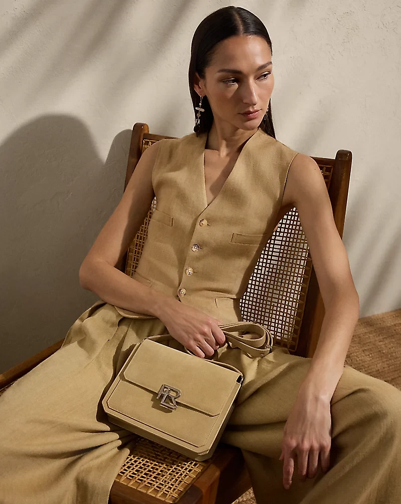 Jaiden Silk-Linen Twill Vest