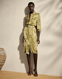 Bernadette Print Charmeuse Day Dress