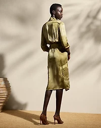 Bernadette Print Charmeuse Day Dress