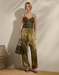 Killian Print Silk Charmeuse Pant