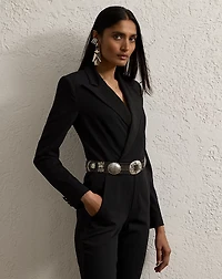 Tenney Wool Gabardine Tuxedo Jumpsuit