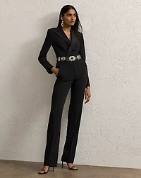 Tenney Wool Gabardine Tuxedo Jumpsuit