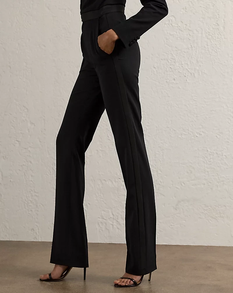 Tenney Wool Gabardine Tuxedo Jumpsuit