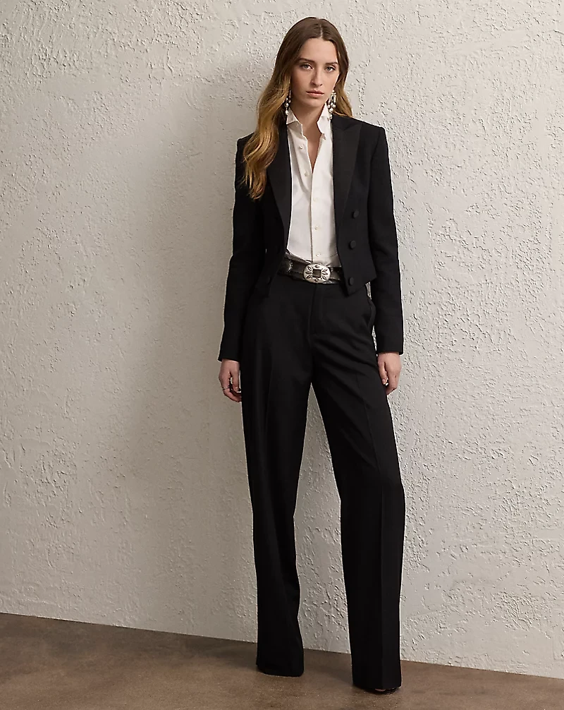 Spencer Wool Crepe Tuxedo Jacket