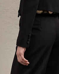 Spencer Wool Crepe Tuxedo Jacket