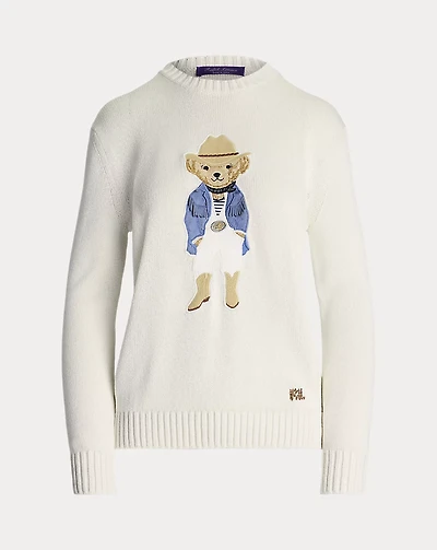 Hamptons Spring Polo Bear Silk Sweater