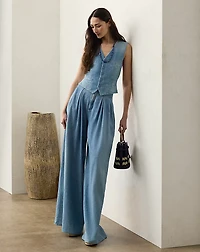 Presling Cotton Denim Vest