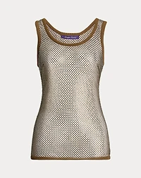 Melony Embellished Mesh Tank Top