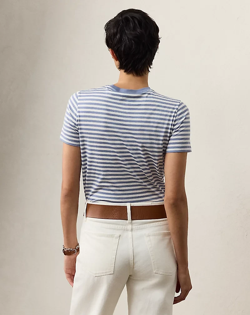 Hallie Striped Cotton Jersey Tee