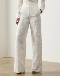 Dean Embroidered Micro-Piqué Pant