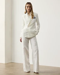 Dean Embroidered Micro-Piqué Pant