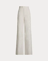 Dean Embroidered Micro-Piqué Pant
