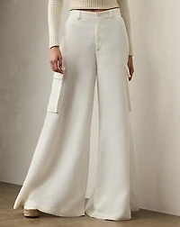 Carry Linen Wide-Leg Cargo Pant