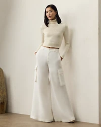 Carry Linen Wide-Leg Cargo Pant