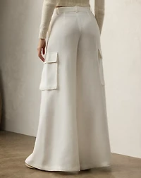 Carry Linen Wide-Leg Cargo Pant