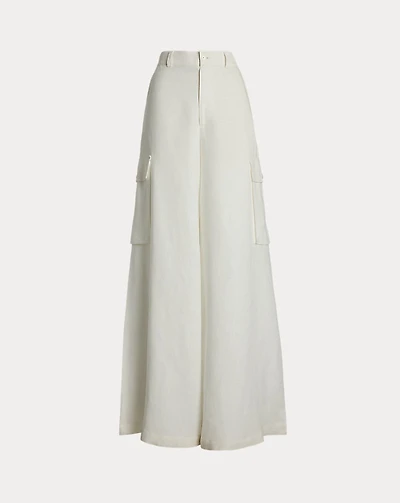 Carry Linen Wide-Leg Cargo Pant
